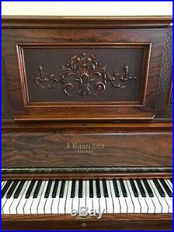 130 plus years old J. BAUER & CO. Antique upright piano in amazing condition