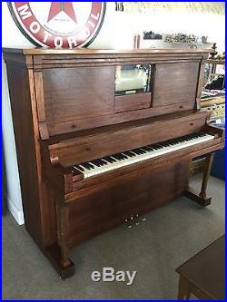 1880's Behning Player Upright Piano And Rolls
