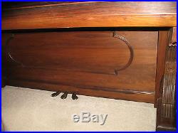 1885 Steinway Grand Upright Piano. Rosewood, with bench