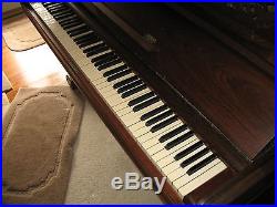1885 Steinway Grand Upright Piano. Rosewood, with bench
