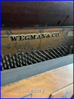 1886 Wegman & Co. Piano. Very rare. Antique