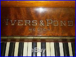 1888 IVERS & POND Upright piano