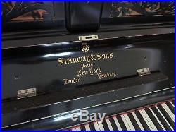 1889 Steinway & Sons Upright Piano, black