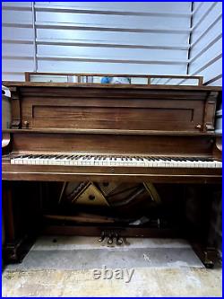 1910 Ellington Upright Grand Piano Serial Number 29098