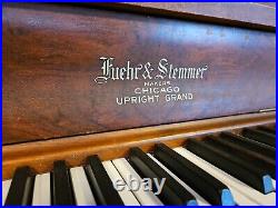 1916 Antique Fuehr & Stemmer Upright Piano