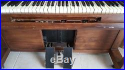 1919 Kimball Mahogany Upright Player Piano, Bench, and Music Rolls