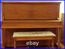 1920 Vintage Gulbransen Upright Piano with Piano Bench