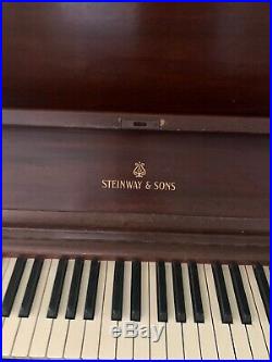 1924 Steinway & Sons Studio Upright Piano