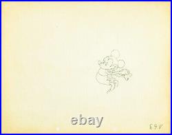 1933 set of MICKEY MOUSE ORIGINAL PRODUCTION cel DRAWINGS WALT DISNEY PUPPY LOVE