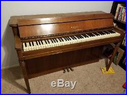 1938 Winter Upright Piano And Bench