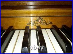 1940's Wurlitzer 73-Key Mini Acoustic Piano with Bench