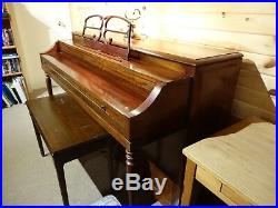 1952 Vintage Lester Betsy Ross 3-pedal Spinet Piano with bench