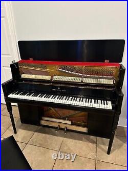 1953 Steinway Model 40 Upright Piano Ebony, Great Condition, Feel, & Sound