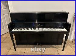 1953 Steinway Model 40 Upright Piano Ebony, Great Condition, Feel, & Sound