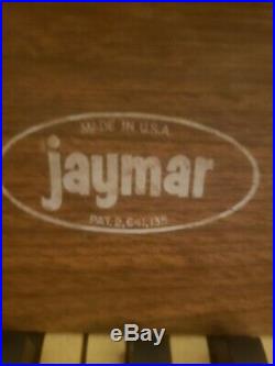 1953 Vintage Jaymar Upright Miniature Piano 25-Key Wooden Child's Pat 2,641,135
