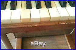 1953 Vintage Jaymar Upright Miniature toy Piano 25 Key Wooden Pat 2641135