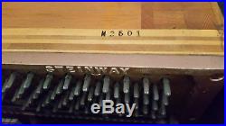 1956 Steinway & sons upright piano, 42, ebony, traditional style