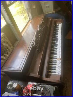 1957? Mahogany Stand Up Kimball Piano- great shape