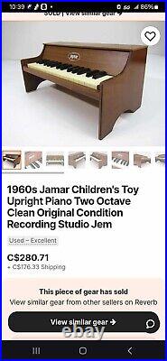 1960's Jamar Childrens Toy Upright Piano