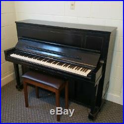 1968 Steinway and Sons Black Upright Piano
