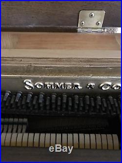 1972 Sohmer 45SK Rock Maple Console Piano (100th Anniversary Edition)