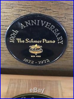 1972 Sohmer 45SK Rock Maple Console Piano (100th Anniversary Edition)