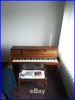 1976 Wurlitzer Piano, Model 2116, good condition, strings all good, minor wear