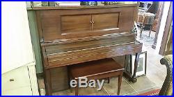 1983 Stauch Bros Player Piano, Mahongany pump player ser 83914