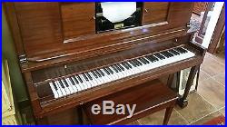 1983 Stauch Bros Player Piano, Mahongany pump player ser 83914