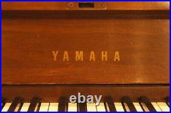 1984 Yamaha P22 Upright Acoustic Piano with Bench, Walnut #ISS6801