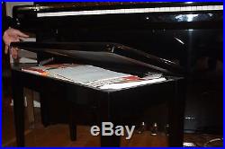 1987 Yamaha 48 Upright Piano (1980s Ebony finish Made in Japan) + BENCH