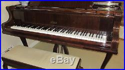 2000 Petrof Grand Piano 5'8 WALNUT, Model IV Chippendale, Excellent Condition