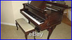 2000 Petrof Grand Piano 5'8 WALNUT, Model IV Chippendale, Excellent Condition