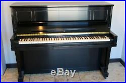 2000 Steinway Model 1098 Upright Piano Satin Ebony Mint Condition