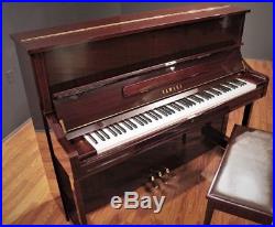 2001 Yamaha U1 48'' Studio Upright Piano Polished Mahogany