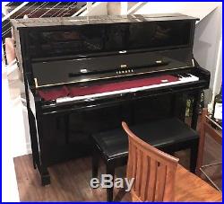2005 Yamaha U1 Upright Piano Polished Ebony