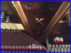 2006 Steinway K-52 Upright Piano Mahogany