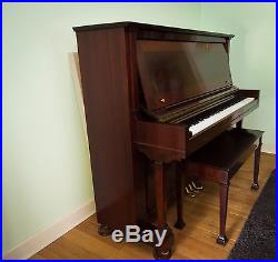2006 Steinway K-52 Upright Piano Mahogany Crown Jewel Collection