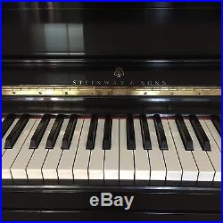 2006 steinway upright piano K/ Ebony Satin Serial #574088