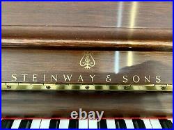 2007 Steinway K-52 Upright Piano 52 Satin Mahogany