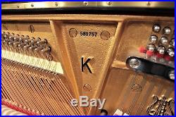 2011 Steinway Traditional K-52 Upright Piano 52'' Ebony Satin