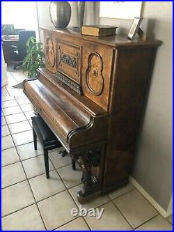 A. Graichen Antique Upright Piano from 1864 Germany