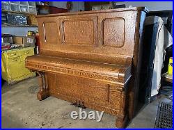 Acoustic Piano Estey Golden Oak Late 1800's