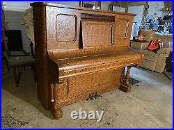 Acoustic Piano Estey Golden Oak Late 1800's