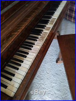 Adam Schaaf upright piano. Tiger wood. See photos