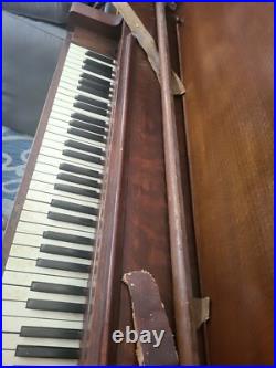 Antique 1895 Needs a home. Parts Upright Henschel Upright Piano & Stool Antique 1895 Needs a home. Parts Upright Henschel Upright Piano & Stool