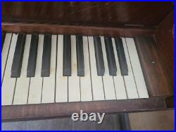 Antique 1895 Needs a home. Parts Upright Henschel Upright Piano & Stool Antique 1895 Needs a home. Parts Upright Henschel Upright Piano & Stool