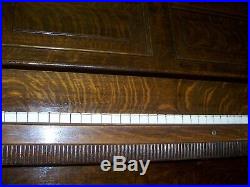 Antique 1900 Henry & S. G. Lindeman upright grand piano