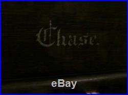 Antique 1907 Chase Piano Co. Beautiful Tiger Oak Cabinet New Keys Upright Piano