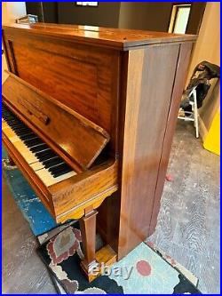 Antique 1908 Steinway Vertegrand 50in Tall Model K Piano 48in Keys Serial 132257